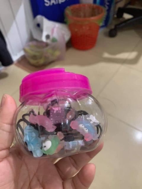 hộp 20 dây Cột tóc gấu pha lê,