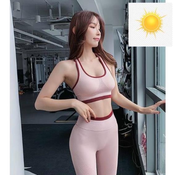 ️🎤️🎤️ Bộ Tập Gym Nữ, Đồ Tập Yoga, Thể Thao chất dệt kim, Quần Dài, Áo Bra Cao Cấp có sẵn lót SD09 ⚡ ️🎤