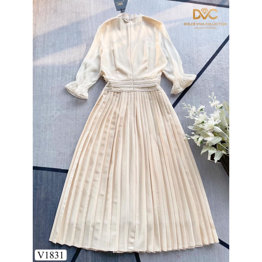 [Nhập WAMAR931 giảm ngay 15k]Đầm thiết kế cổ nơ dáng váy xếp ly nhẹ mặc lên tiểu thư V1831_Zin Boutique [Kèm ảnh thật] | BigBuy360 - bigbuy360.vn