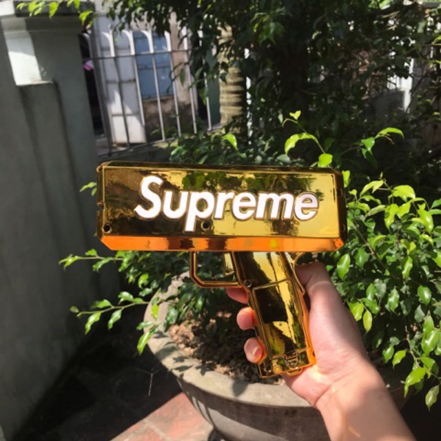 [HN] Súng Bắn Tiền Supreme Gun Money Full Box Chữ Nổi Loại XỊn