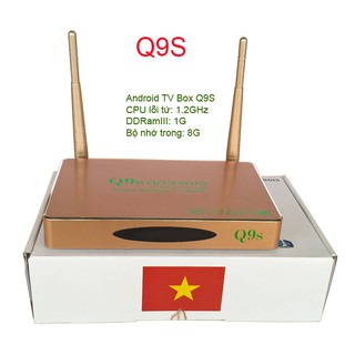 Đầu thu android tv box q9s