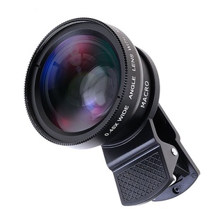 External Lens 2-in-1 Mobile Phone Lens 0.45x Wide Angle Lens 12.5x Macro Lens
