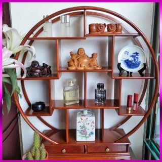 Kệ gia dụng gỗ mini kệ gỗ kiểu tròn cao 67 ngang 60 sâu 15