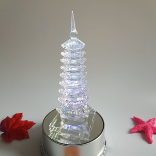 Tháp văn xương pha lê 13 tầng - T0003