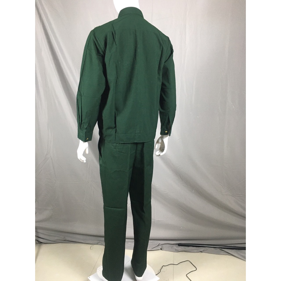 BỘ QUẦN ÁO XANH Ô LIU DÀI TAY