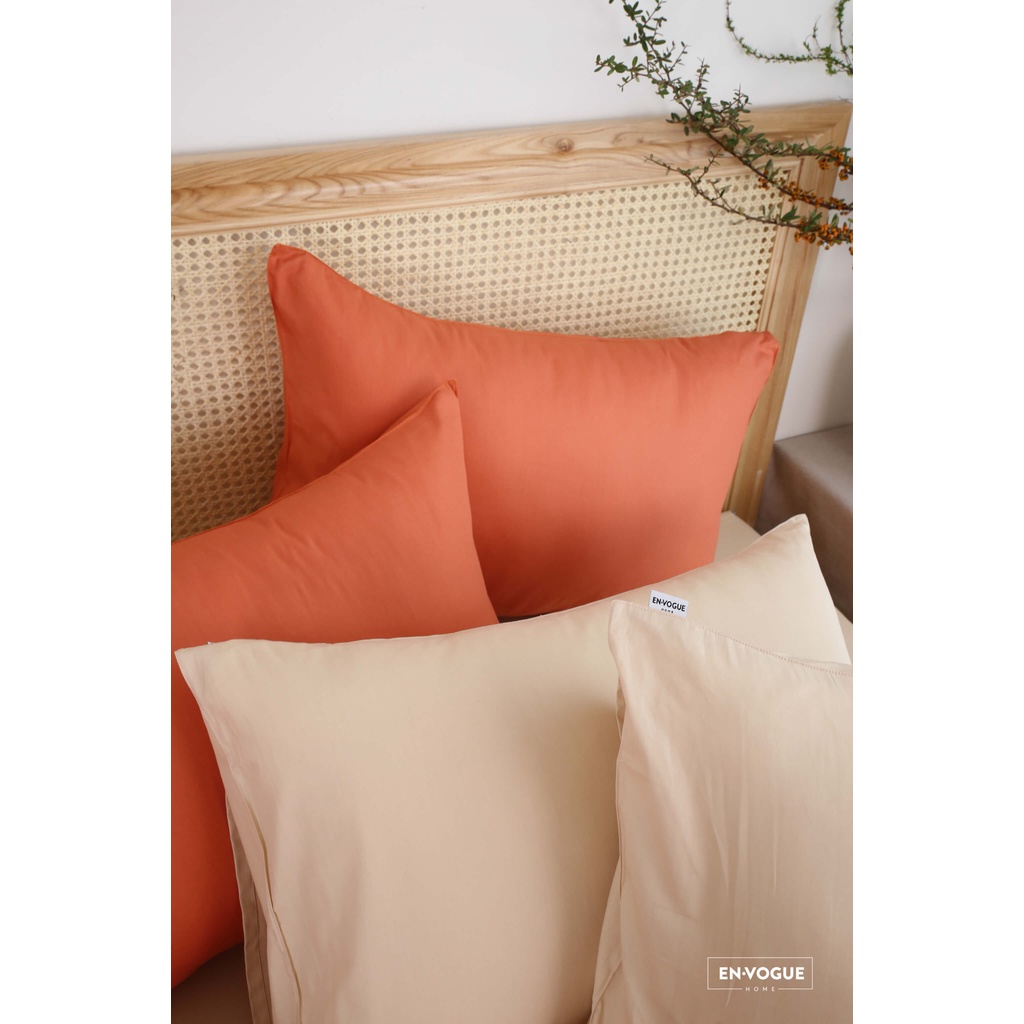 Cặp vỏ gối trơn màu - Cotton 100% Hàn Quốc - kích thước 50x70cm - Chăn Ga Gối EnVogue Home