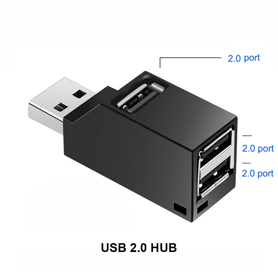 Đầu Chia 3 Cổng Usb 3.0 Tốc Độ Cao Cho Pc Laptop Macbook Điện Thoại