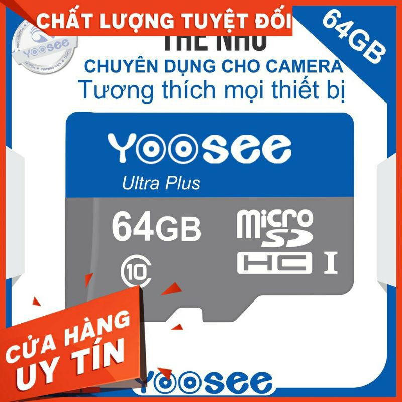 Thẻ nhớ YOOSEE 128GB/ 64GB/ 32GB chuyên dụng cho Camera IP wifi, smartphone... | BigBuy360 - bigbuy360.vn