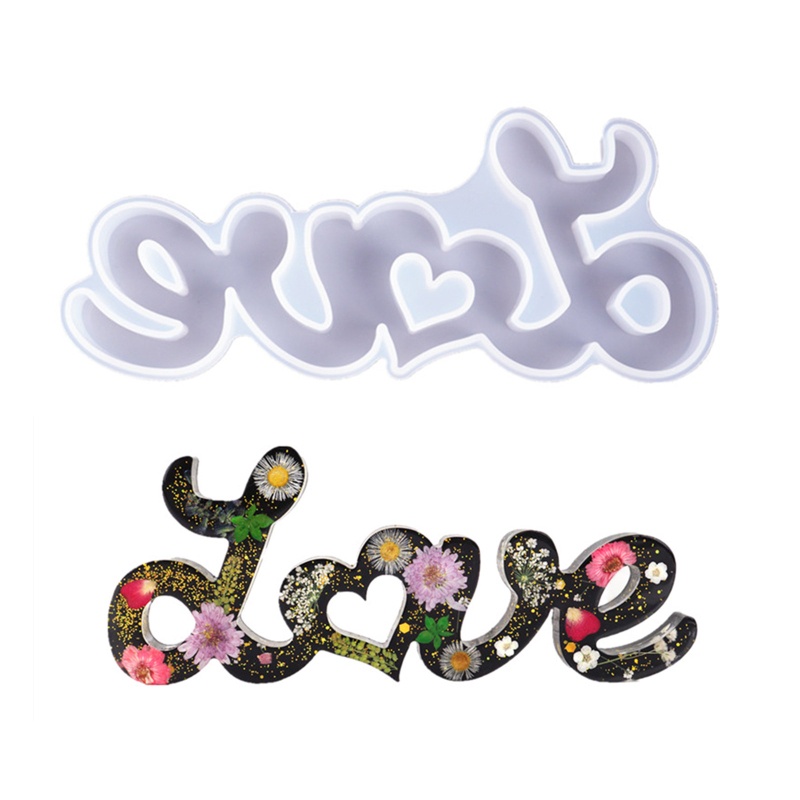 Set 3 Khuôn Silicone Làm Xà Phòng Bằng Nhựa Resin Hình Trái Tim