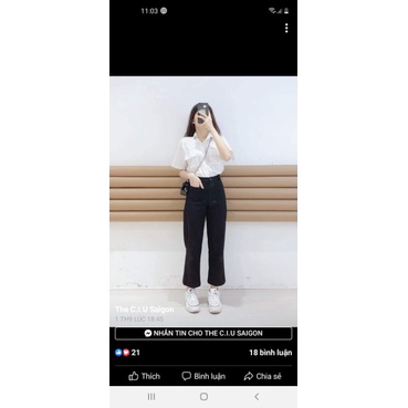 set quần xuông áo crop chất như nước cất nha cả nhà ơi.k đẹp k ăn xiền nhé cả nhà oi.nhanh tay sở hữu em này nhé..😘😘😘