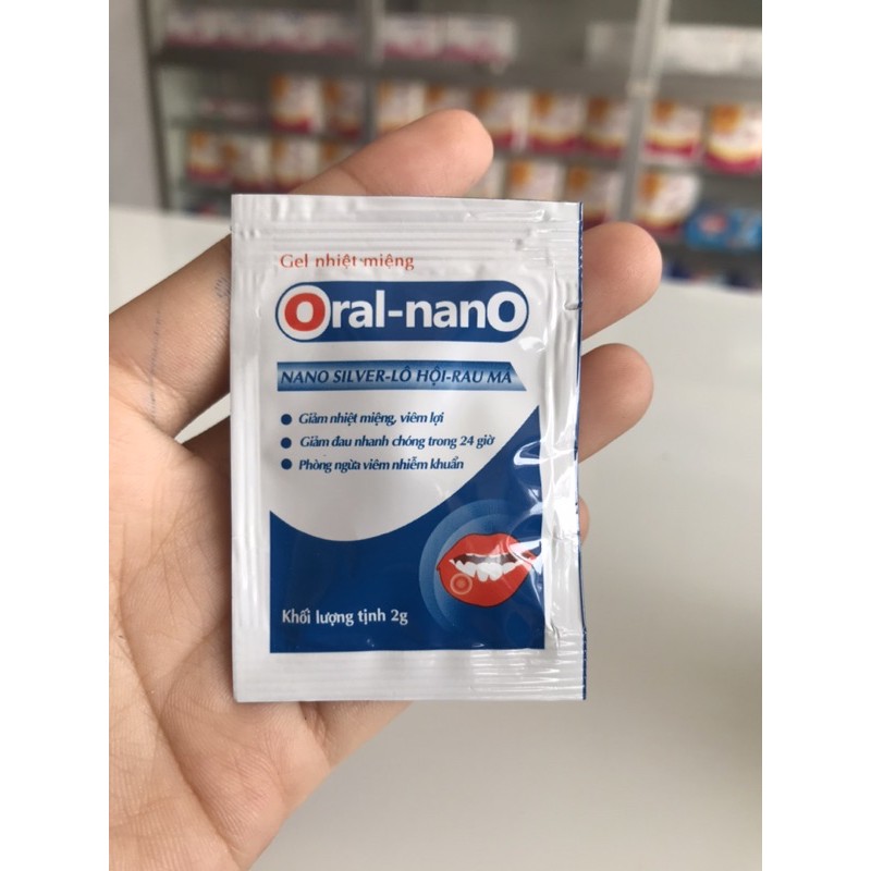 Gel nhiệt miệng Oral-nano gói 2g