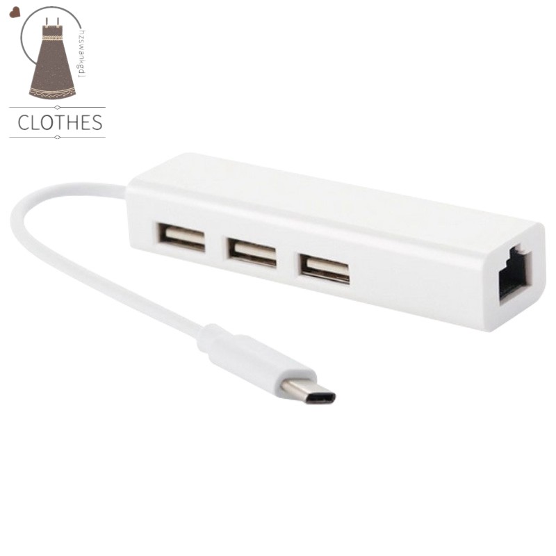 Bộ Chuyển Đổi Usb 3.1 Type-C Sang Rj45 Lan 100mbps Cho Macbook Laptop Computer Pc | BigBuy360 - bigbuy360.vn
