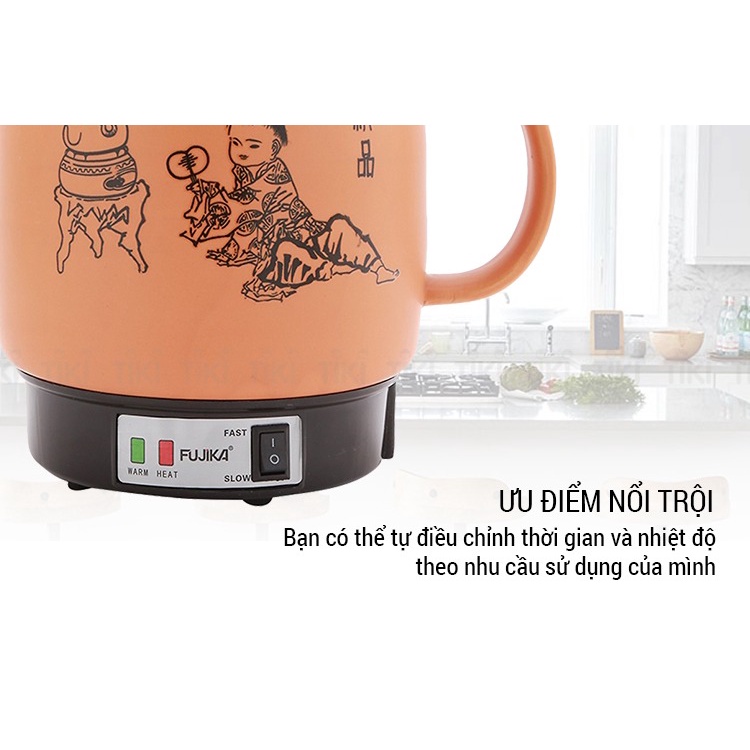 Siêu Sắc Thuốc 3L Fujika - Nk Media Tự Động Ngắt Đun Thuốc Khi Còn 1 Chén