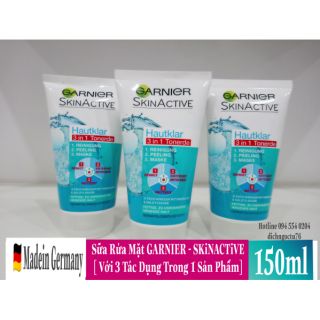 🇩🇪 #Sữa Rửa Mặt:GARNIER [3in1] Với 3 Tác Dụng Trong 1 Sản Phẩm