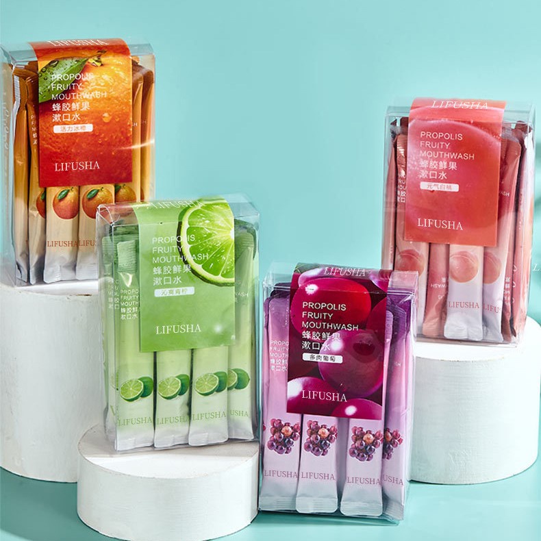 Set 20 nước súc miệng dùng một lần làm mới hơi thở loại bỏ mùi hôi hiệu quả