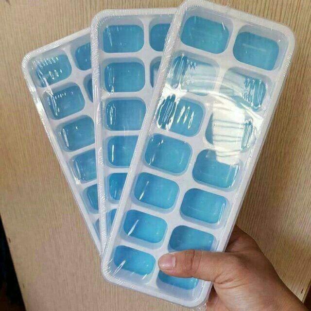 Khay Đá Silicon Có Nắp Đậy 14 Viên Hiwi