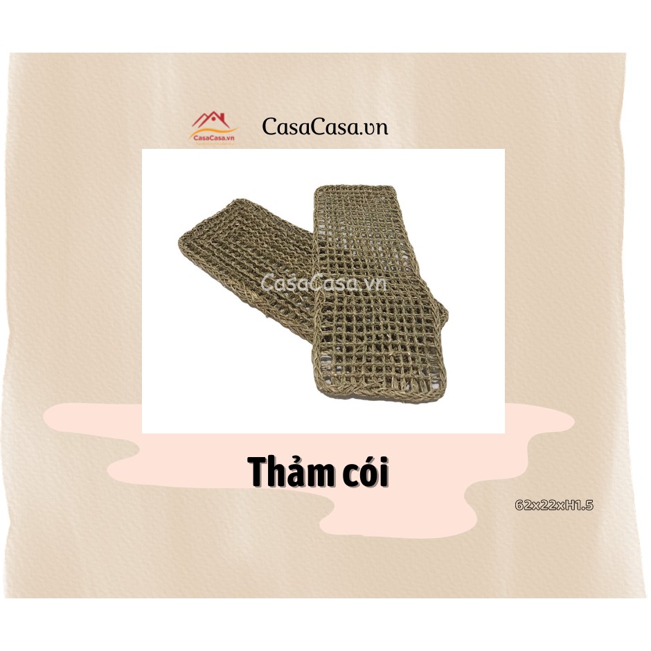 Thảm chùi chân chữ nhật đan cói-BH2706A/1NA