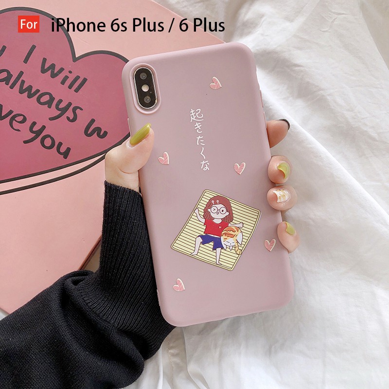 Ốp điện thoại TPU dẻo in họa tiết đáng yêu dành cho iPhone 6/6s/6+/6s+/7/7+/8/8+/x/xs/xr/xs max