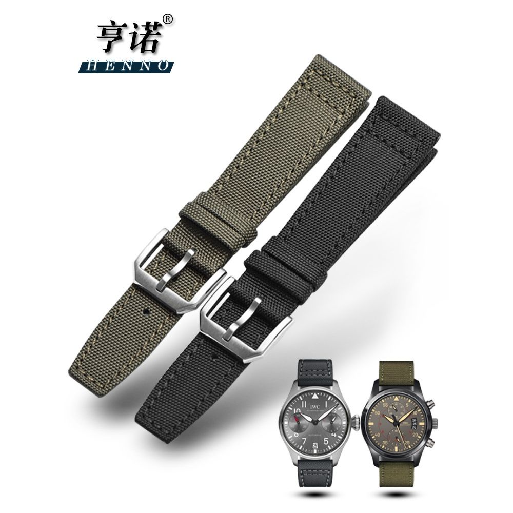 Dây Đeo Vải Dù Canvas Cho Đồng Hồ IWC Pilot Portugal Watch 20 21 22mm