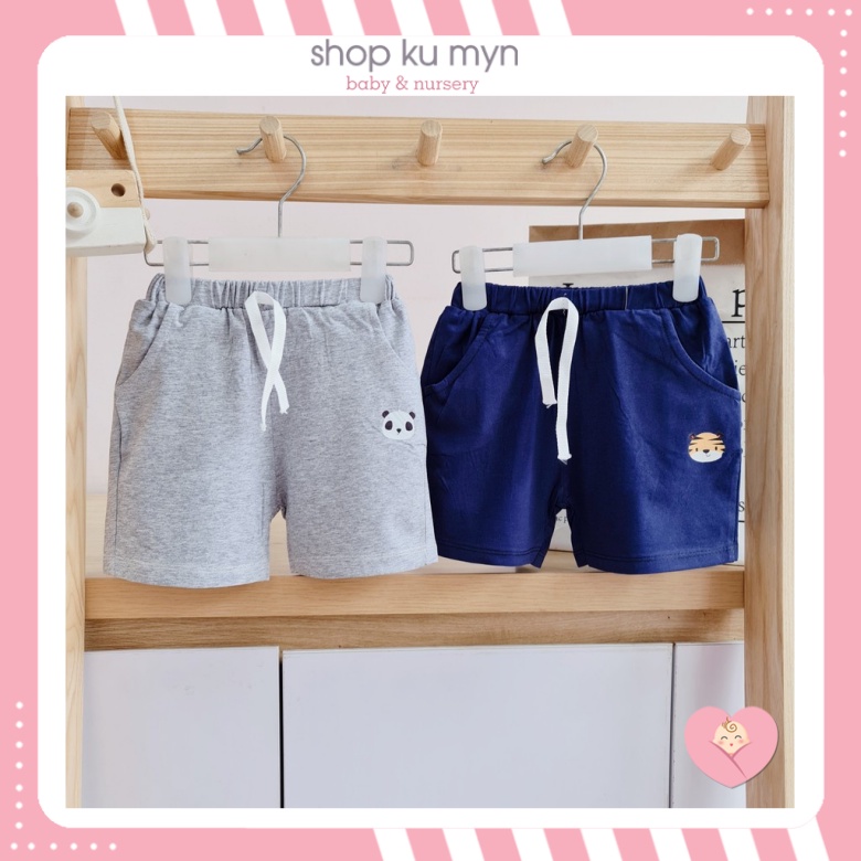 [Mã SKAMCLU8 giảm 10% cho đơn từ 100K] Quần đùi short cotton cho bé thun mềm chính hãng Ku Myn KMQ001