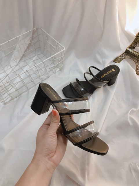 ☘️ HÀNG FULLBOX CÓ SẴN☘️ Guốc mika 2 cầu 6cm