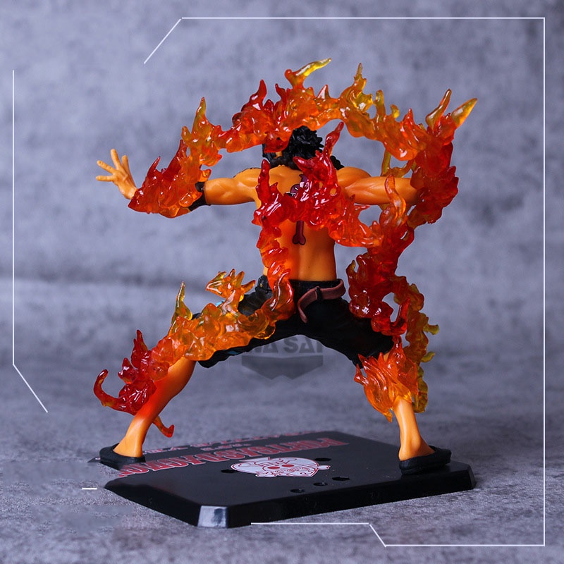 Mô hình One Piece ACE 2 đầu hàng cao cấp cao 15cm có hiệu ứng chiến đấu đặc biệt