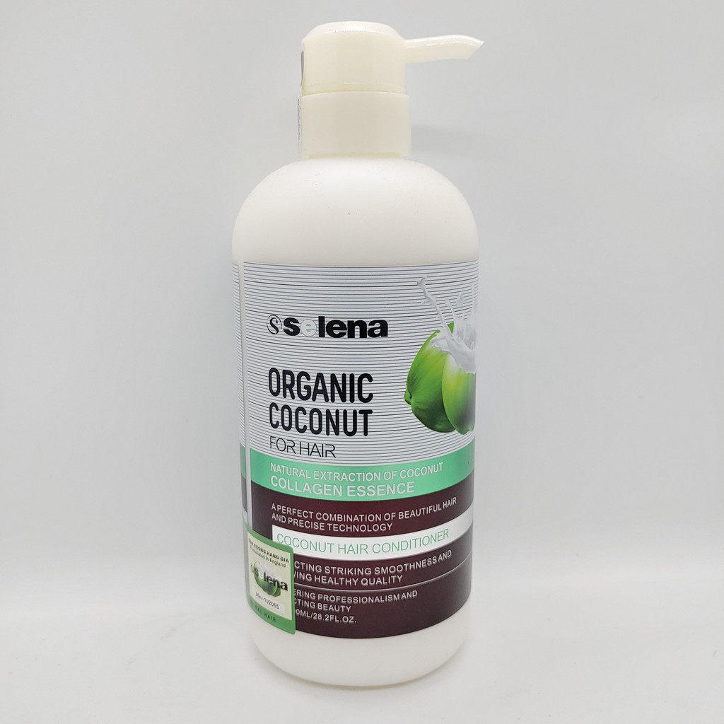 Dầu Gội Xả Dừa Organic Coconut Siêu Mềm Mượt 800ML*2