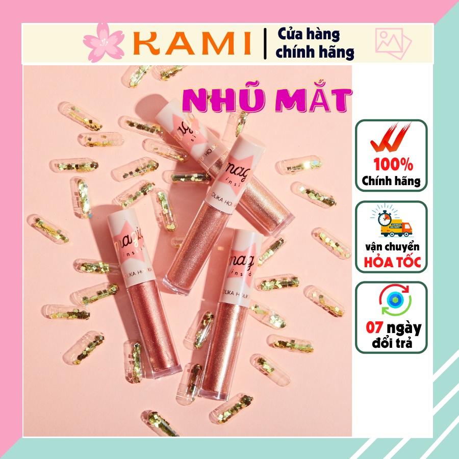 Nhũ mắt đa năng Hàn Quốc Holika Holika chống thấm nước nhanh khô màu sắc tươi trẻ dễ phối KAMI Cosmetics