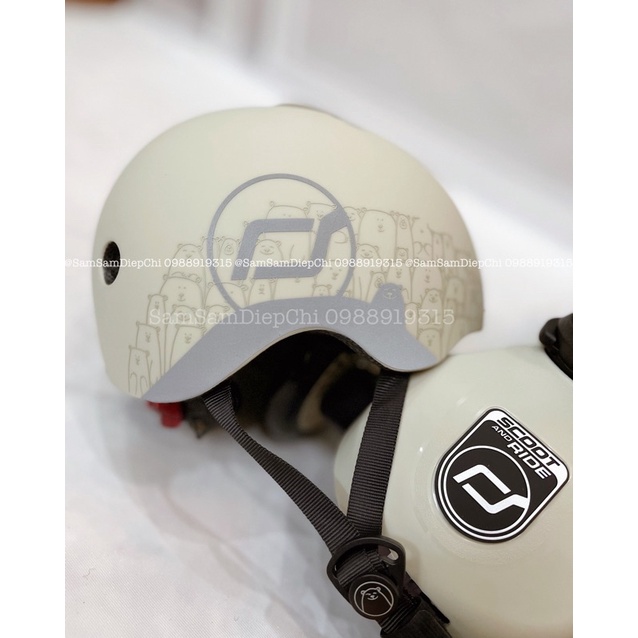 Mũ bảo hiểm Scoot And Ride Bản Đặc Biệt Hình Thú Chính Hãng ĐỦ MÀU- Mũ Bảo Hiểm Siêu Nhẹ cho bé
