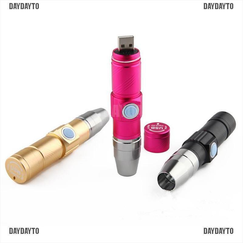 Đèn Pin LED UV 365nm 3 Chế Độ Kèm Sạc USB Tiện Dụng Chất Lượng Cao