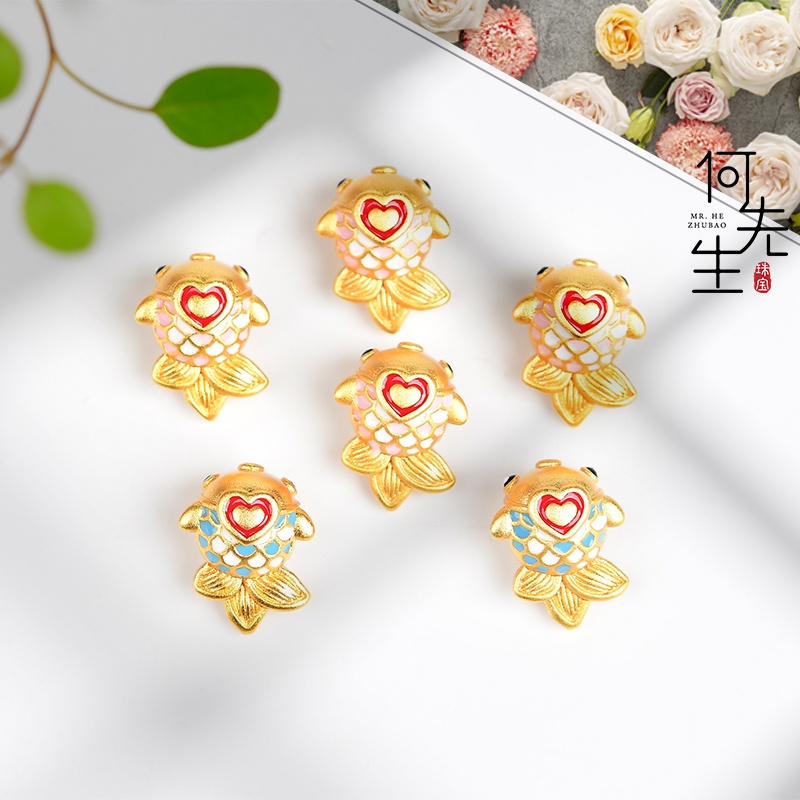 Vòng Tay Dây Xỏ Hạt Màu Vàng Cát Không Gây Dị Ứng Chất Lượng Cao diy