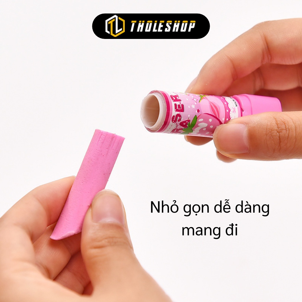 Dụng Cụ Học Tập - Gôm Tẩy Bút Hình Cây Son, Không Chứa Chất Độc Hại, nhiều màu sắc thú vị 7462