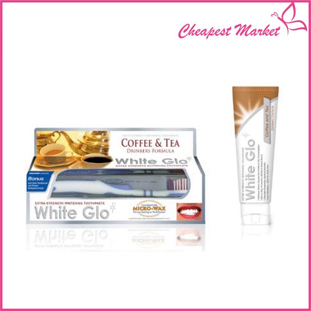 [Có Tem Nhãn] Kem Đánh Răng Dành Cho Người Uống Trà Và Cà Phê White Glo 150g Chính Hãng