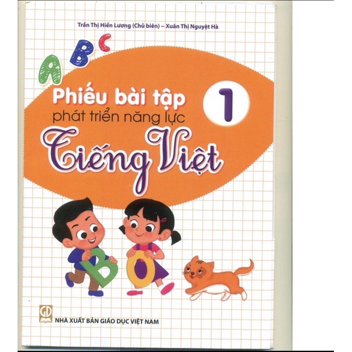 Sách - Phiếu bài tập phát triển năng lực Tiếng Việt lớp 1 - NXB Giáo dục