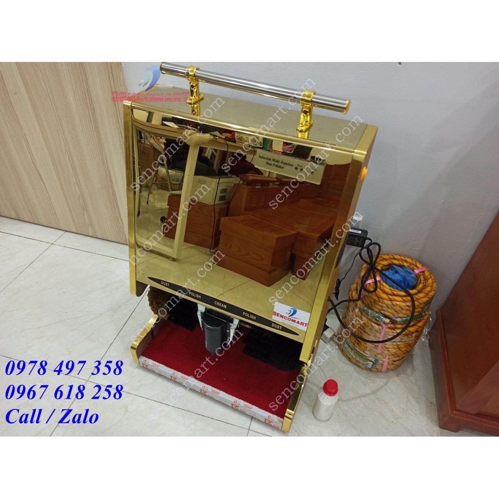 Máy đánh giày sang trọng lịch sử dùng cho văn phòng công ty tặng kèm lọ xi