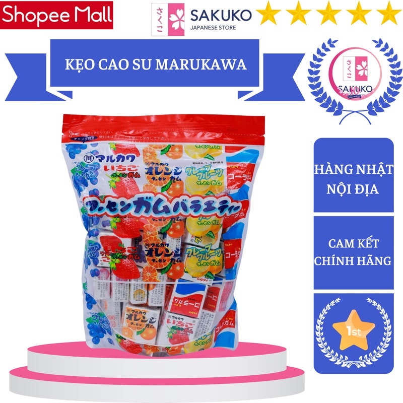 Kẹo Cao Su Nhật MARUKAWA (50 hộp x 4 viên)-[SAKUKO - Hàng Nhật Nội Địa]