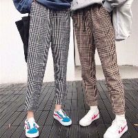 Quần baggy kẻ caro HS