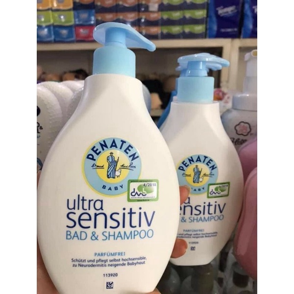 Sữa tắm gội trẻ sơ sinh và trẻ em PENATEN ULTRA SENSITIVE BAD AND SHAMPOO