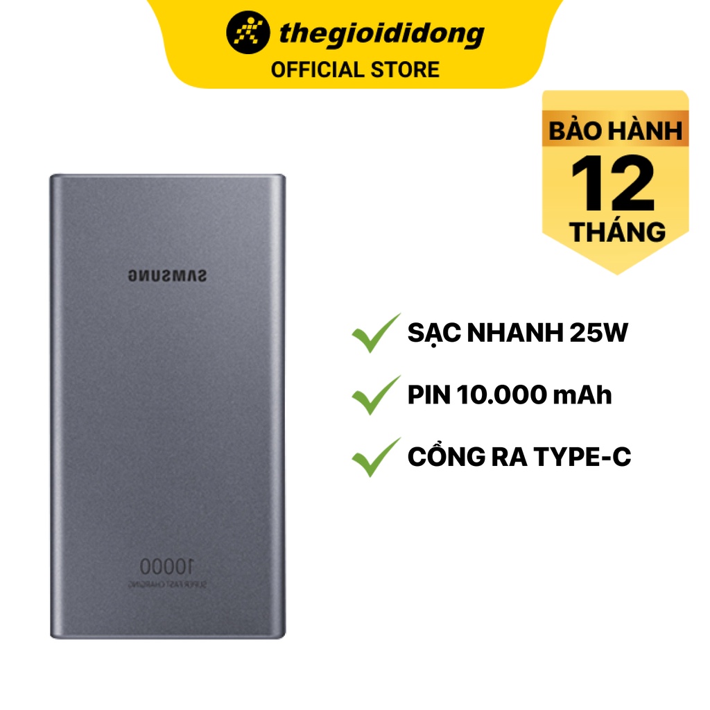 Pin sạc dự phòng Samsung EB-P3300 10.000 mAh Type C/1 cổng USB 1 cổng Type C - Chính hãng BH 12 tháng