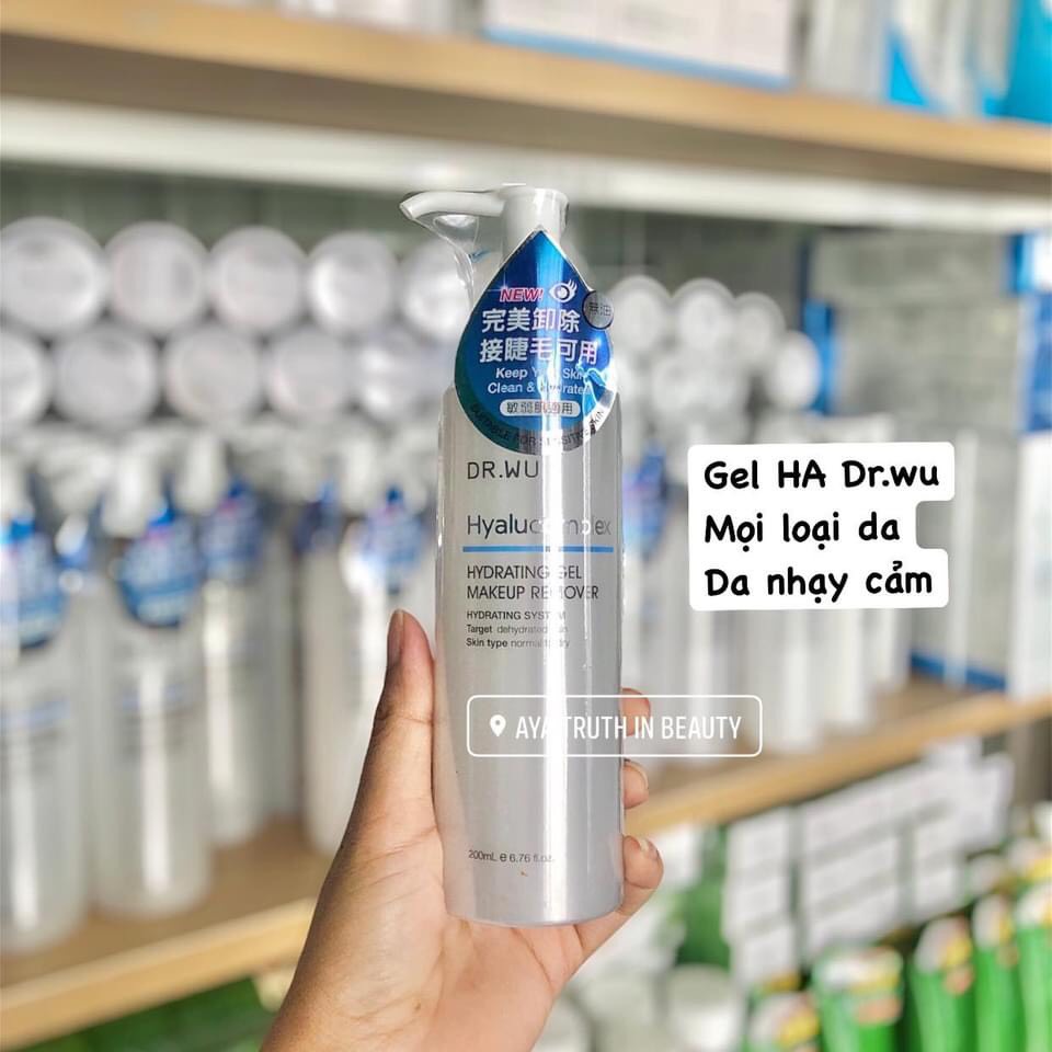 Gel Tẩy Trang Cấp Nước DR.WU HA Hyalucomplex Hydrating Makeup Remover 200ml Đài Loan