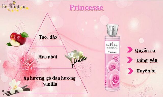 (Chọn mùi) Nước hoa toàn thân Enchanteur Fine Perfum 100ml | Thế Giới Skin Care