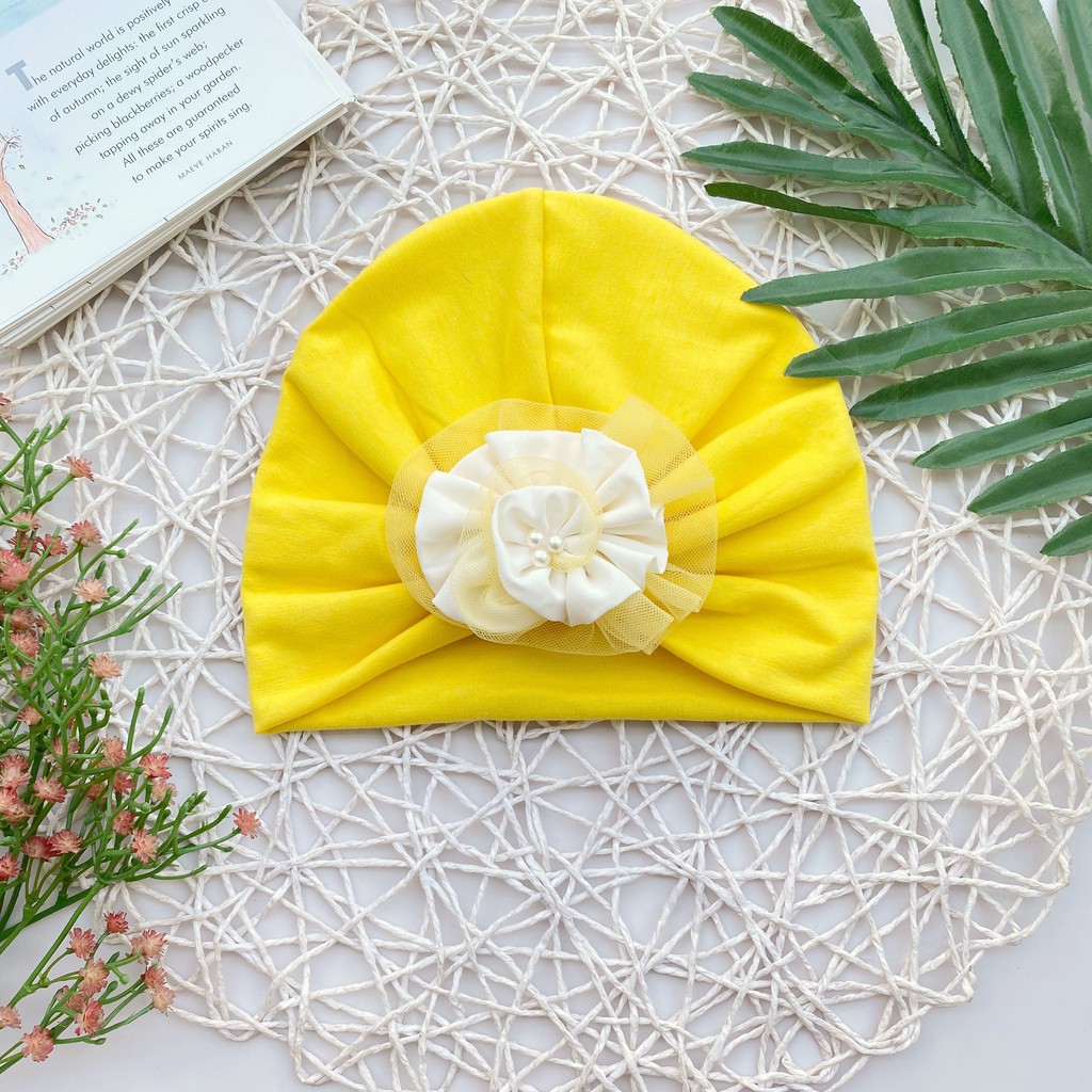 Nón Turban Nhiều Kiểu Nhiều Màu Cho Bé Gái