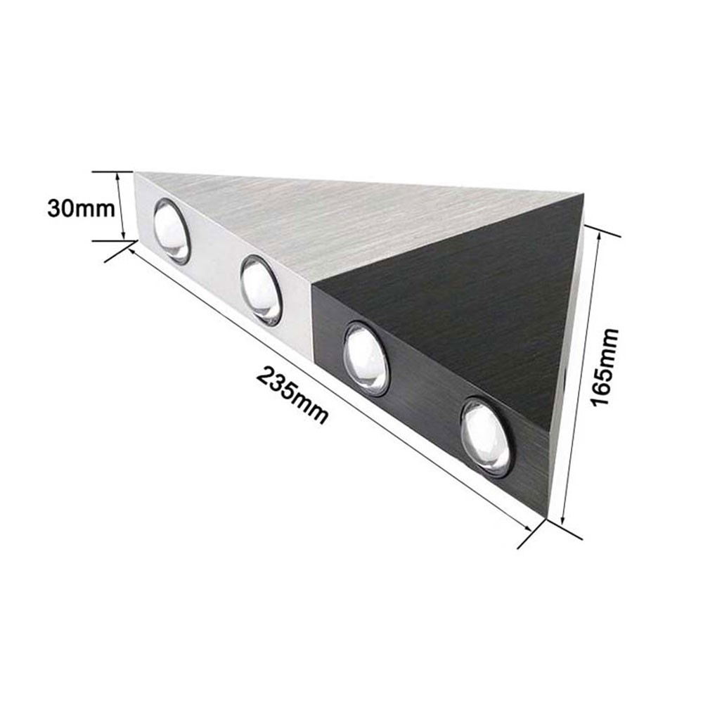 Đèn Led Hình Tam Giác Gắn Tường Dùng Trang Trí Nội Thất