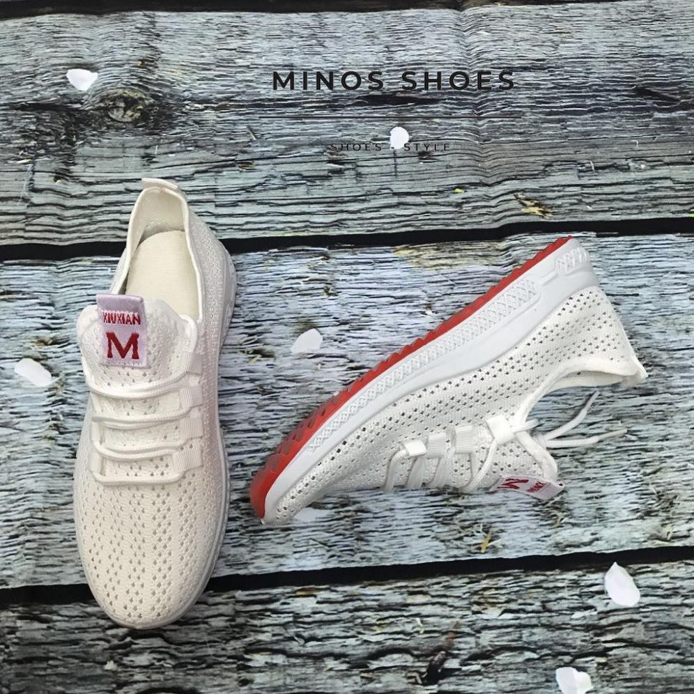 Giày HÈ Bán Chạy Sneaker| Giày thể thao vải thoáng khí chữ M đen và trắng 2020 Xịn 👟 Big Sales < Bán Chạy BỀN
