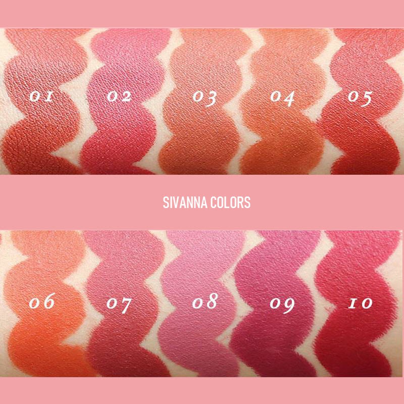 Son sivanna chính hãng, son thỏi sivanna color diamond velvet matte lipstick thái lan chính hãng Cosmetic999