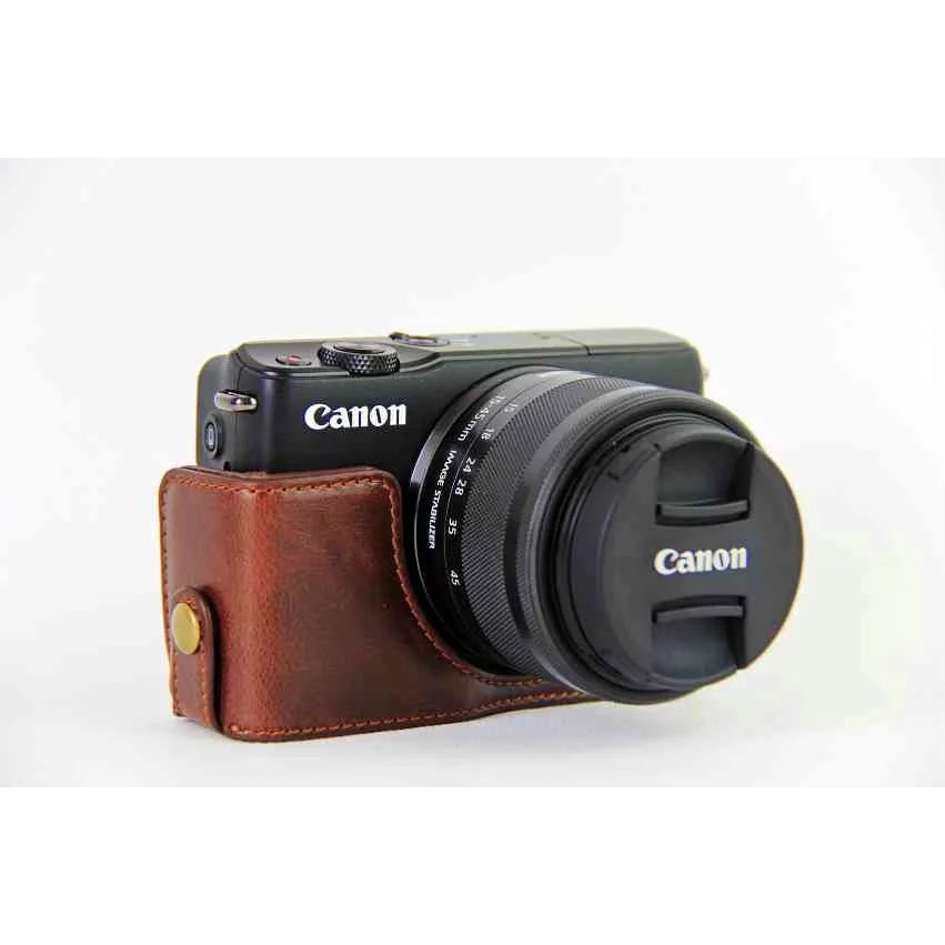 Ốp Da PU Mới Cho Máy Ảnh Canon EOS M10 EOS M100 EOS M200