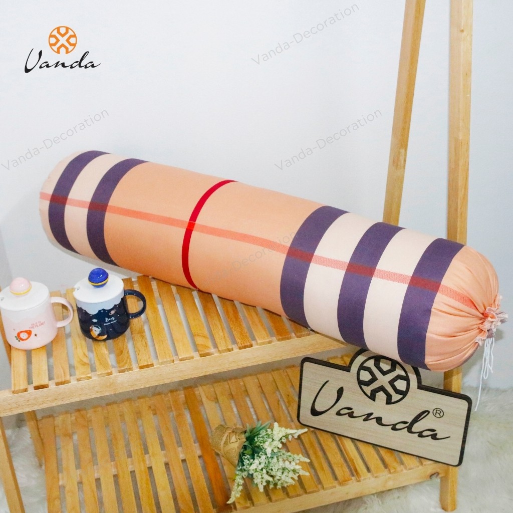 Vỏ gối ôm Cotton Poly người lớn kích thước 35cmx100cm nhiều họa tiết