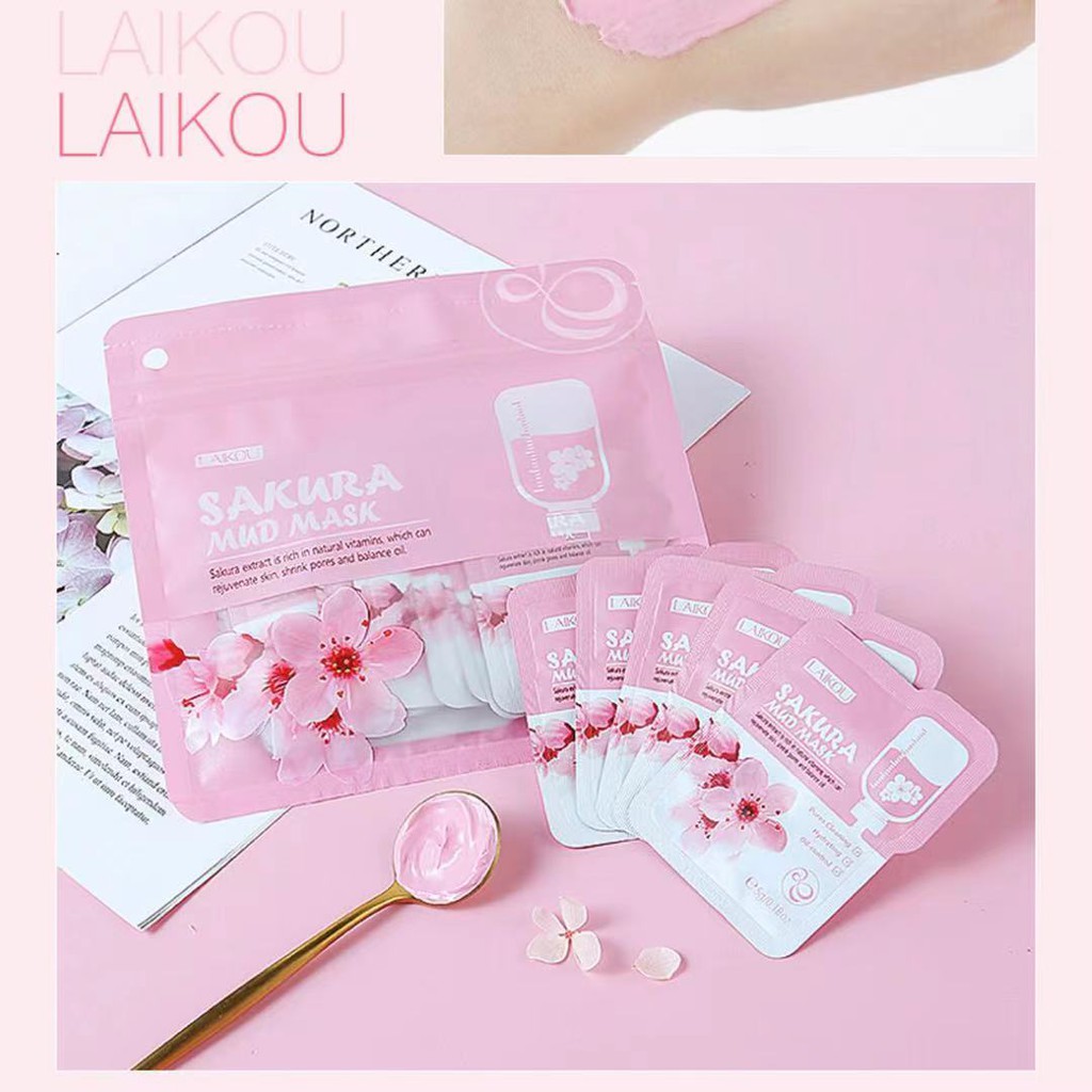 Mặt Nạ LAIKOU Dưỡng Da Chăm Sóc Da Chống Lão Hóa Trắng Da nội địa Trung