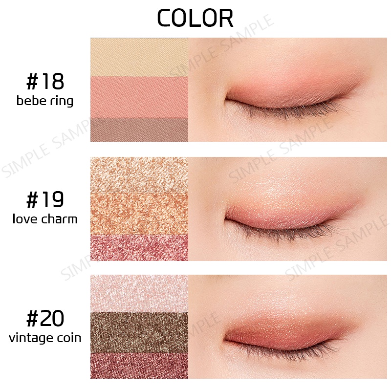 MISSHA Triple eye Shadow Intense finish Smooth Matte Shimmer Eye Makeup