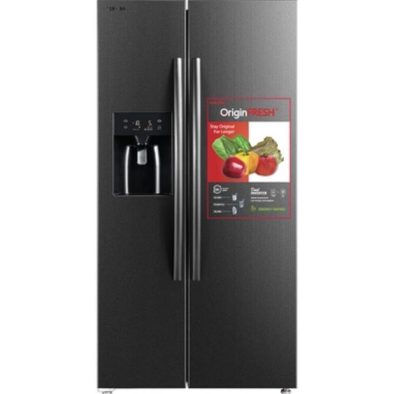 Tủ Lạnh Toshiba Side By Side Inverter 493 Lít GR-RS637WE-PMV-MG 2 Cánh  - Mới 100%